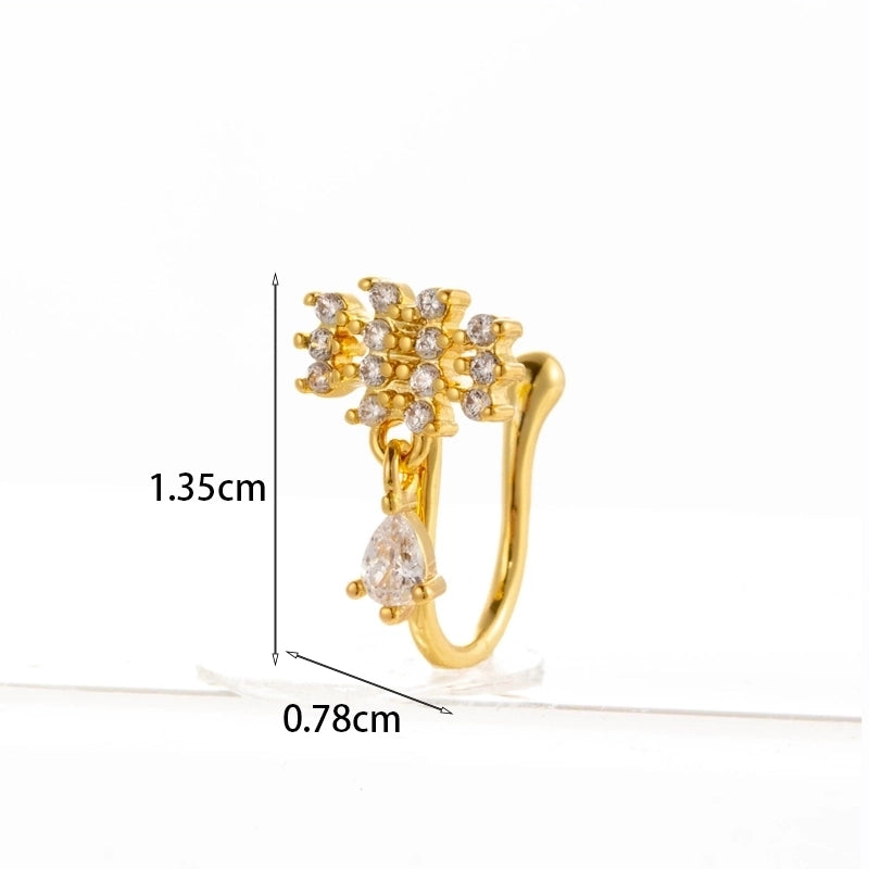 Nose Rings & Studs Fashion Geometric Copper Plating