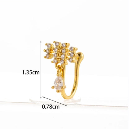 Nose Rings & Studs Fashion Geometric Copper Plating