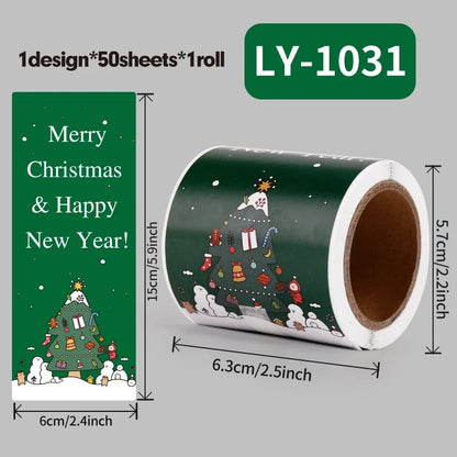 1 Piece Letter Learning School Christmas Coated Paper Adhesive Sticker Cartoon Style Cute Stickers