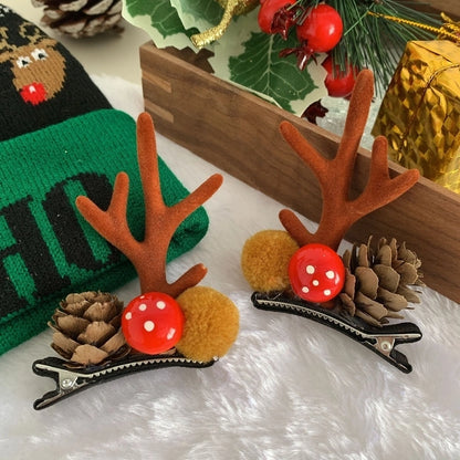 Christmas Cute Antlers Plastic Daily Hairpin