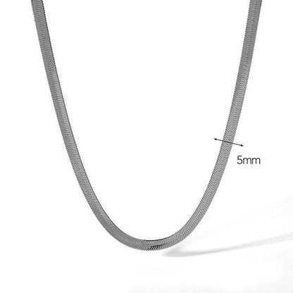 Basic Solid Color 304 Stainless Steel Stainless Steel Necklaces