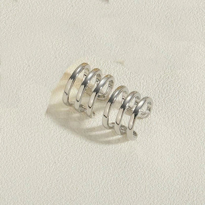 1 Pair Minimalist Geometric Plating Copper 14k Gold Plated Ear Cuffs