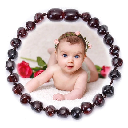 Elegant Solid Color Amber Beaded Bracelets