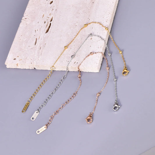 Unisex Korean Heart Anklets