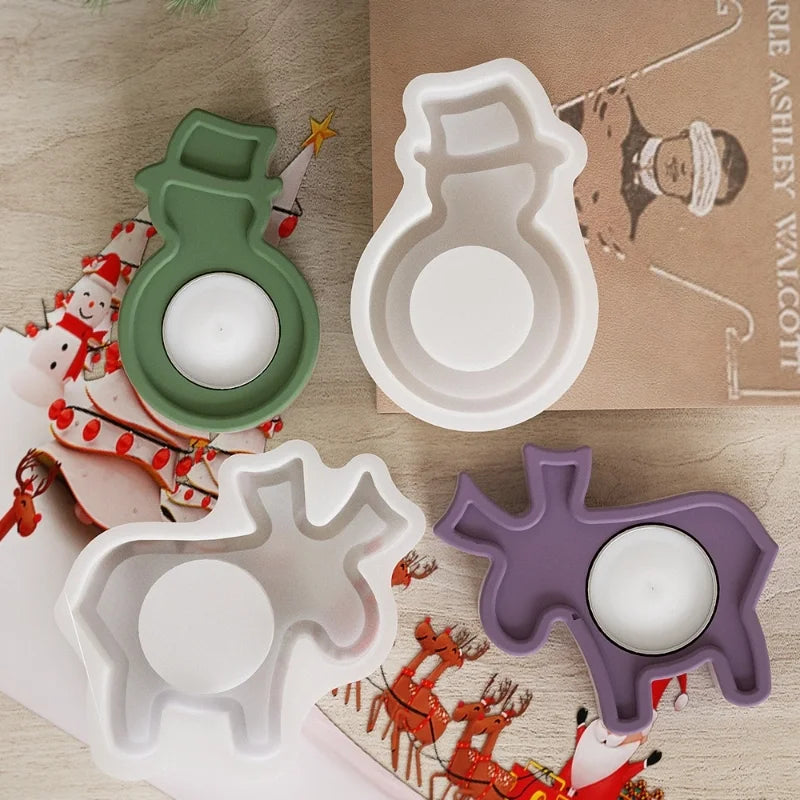 Christmas Cute Cartoon Snowman Elk Silica Gel