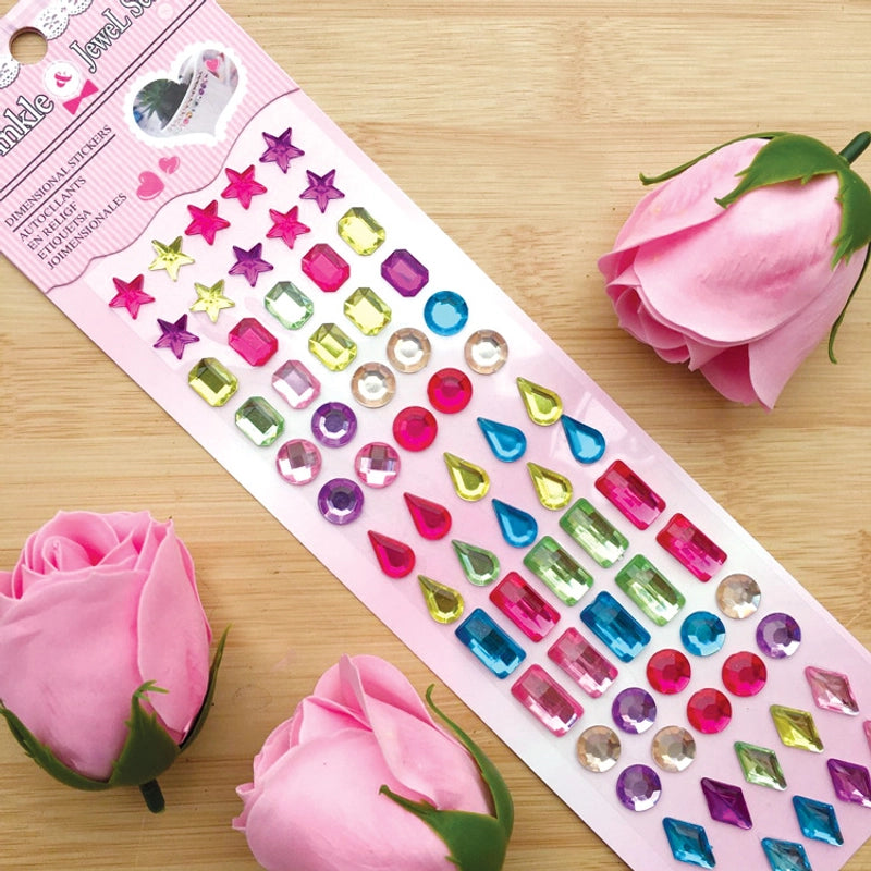 Diamond Stickers Can Be Customized Children's Crystal Diamond Stickers Gem Stickers Car Stickers Diamond-embedded Mobile Phone Decorative Stall