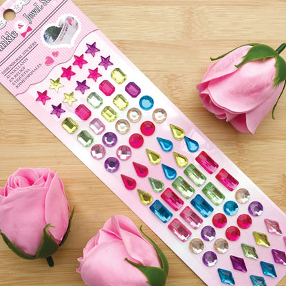 Diamond Stickers Can Be Customized Children's Crystal Diamond Stickers Gem Stickers Car Stickers Diamond-embedded Mobile Phone Decorative Stall