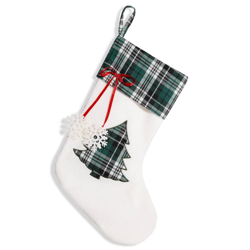 Christmas Minimalist Classic Style Christmas Socks Party Hanging Ornaments Decorative Props