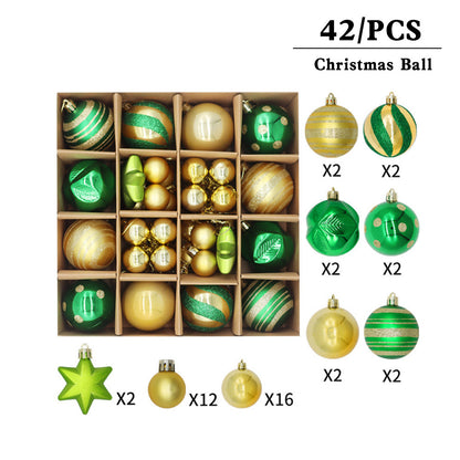 Christmas Decoration 6cm 16pcs Electroplated Plastic Balls Irregularly Shaped Painted Christmas Balls Gift Christmas