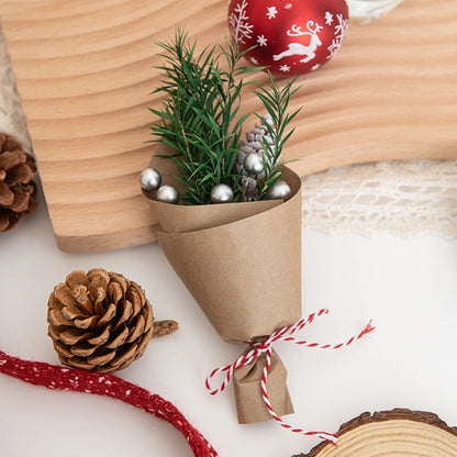 Christmas Cute Santa Claus Plastic Holiday Party Bouquet Decorations Table Decoration