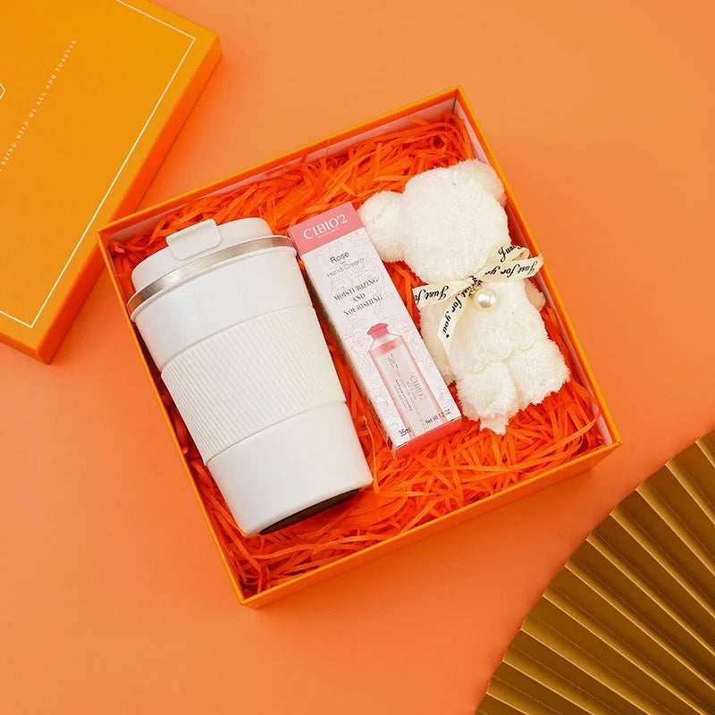 Business Gift Set Women's Day Gift Employee Activity Insulated Cup Umbrella Suitable For Clients