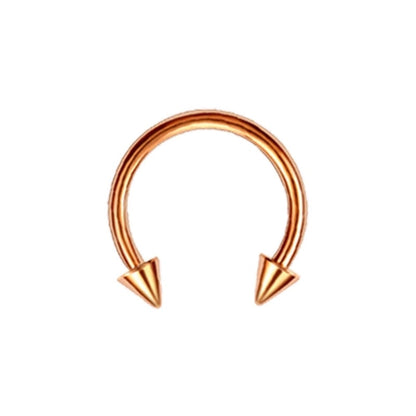 Classic Style Solid Color Stainless Steel Nose Ring In Bulk