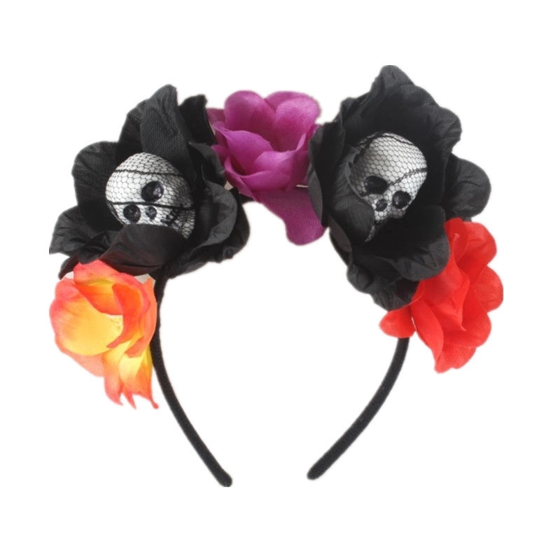 Halloween Funny Flower Skull Foam Holiday Party Party Accessories Party Supplies