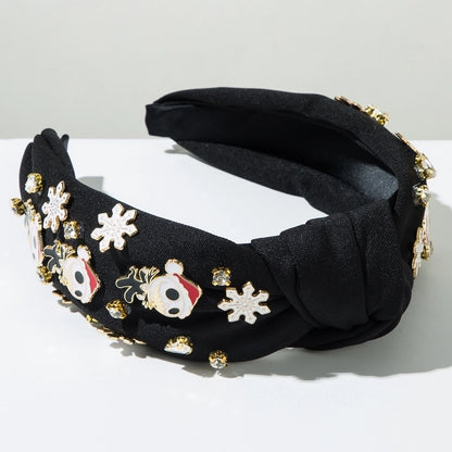 Halloween Classic Style Women's Pumpkin Ghost Alloy Glass Inlay Rhinestones Hair Band