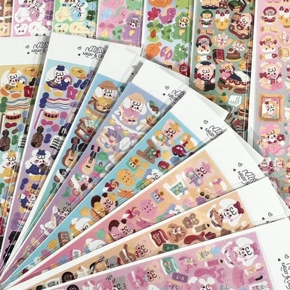 Cute Cartoon Animal Handbook Stickers