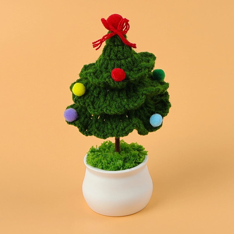 Christmas Pastoral Christmas Tree Plastic Yarn Party Ornaments