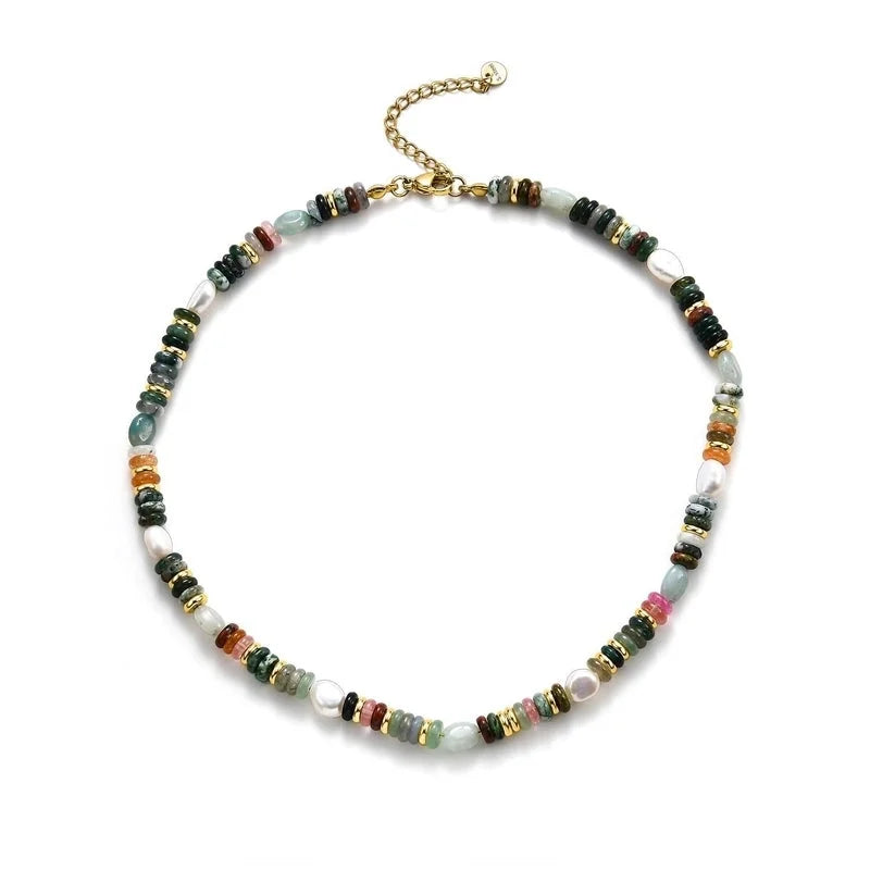 Copper Beaded Round Necklace