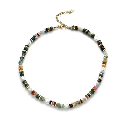 Copper Beaded Round Necklace