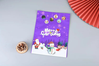 Cross-border New Christmas Gift Bag Santa Claus Drawstring Bag Aluminum Foil Bag Candy Packaging Bag Gift Bag