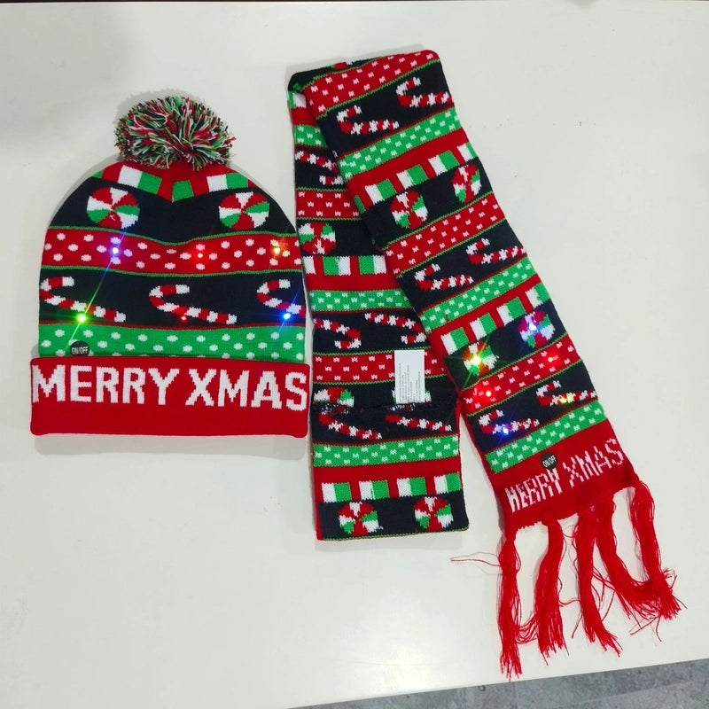 Kid'S IG Style Santa Claus Elk Pom Poms Wool Cap
