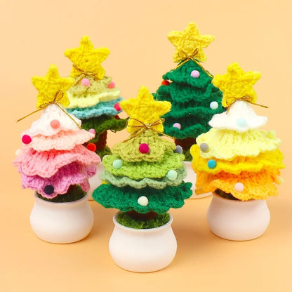 Christmas Minimalist Christmas Tree Star Plastic Yarn Party Ornaments Decorations Table Decoration