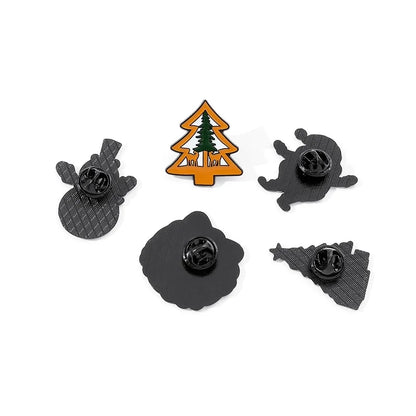 Cute Pin Christmas Tree Santa Claus Snowman Alloy Cartoon Enamel Unisex Brooches