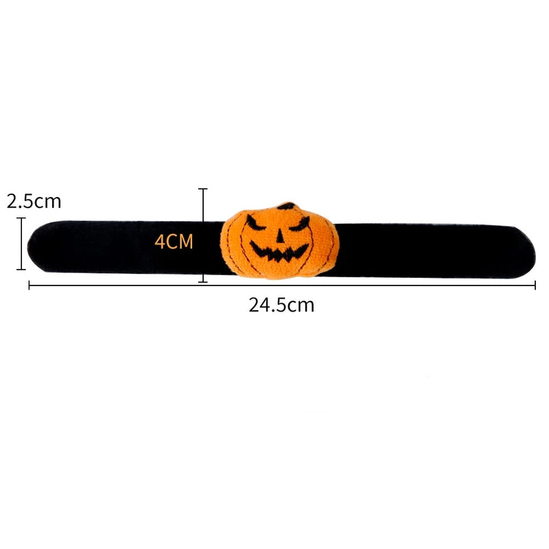 Halloween Casual Minimalist Pumpkin Spider PVC Flannel Holiday Party Wristband