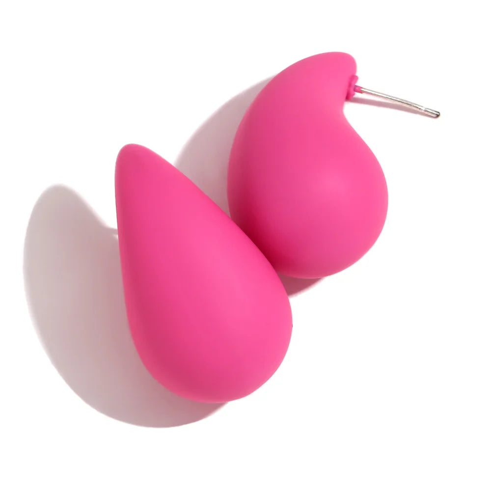 Fashion Circle Geometric Stainless Steel Stud Earrings