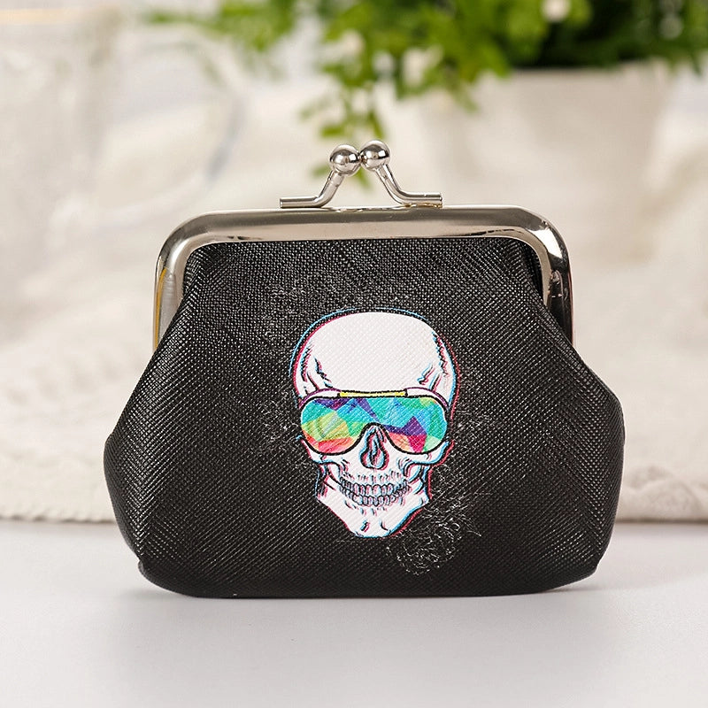 Women's Plant Pu Leather Buckle Kids Wallets