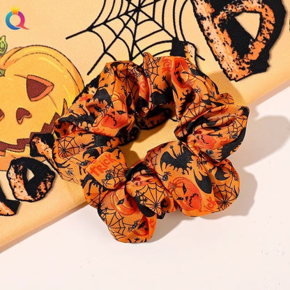 Halloween Funny Pumpkin Hair Tie
