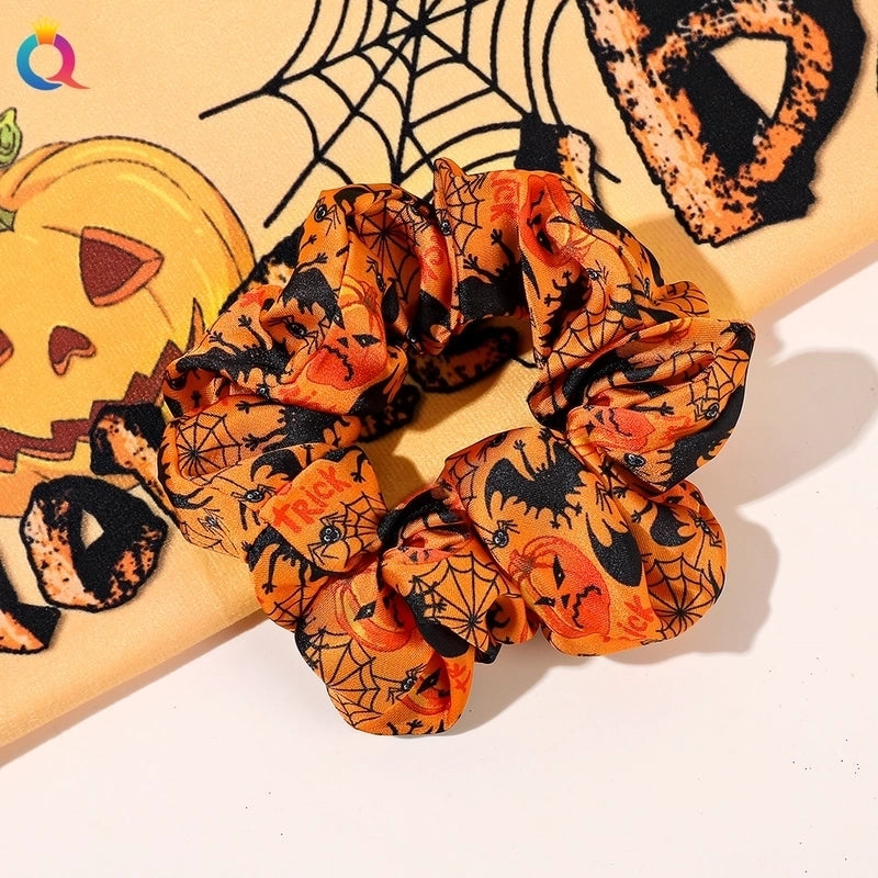 Halloween Funny Pumpkin Hair Tie