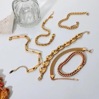 Fashion Stainless Steel No Inlaid Bracelets In Bulk