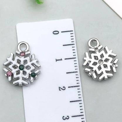 1 Piece 20 PCS/Package 13x16mm 16x21mm 18x20mm Alloy Snowflake Pendant Jewelry Accessories