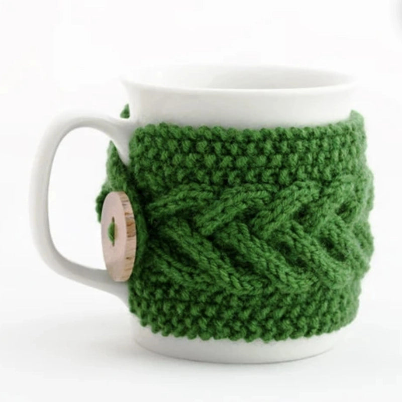 Cross-border Amazon New Mug Wool Knitted Cup Set Christmas Decorations Scene Layout Props