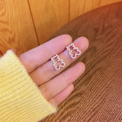 Fashion Geometric Alloy Plating Artificial Pearls Women\'s Earrings 1 Pair