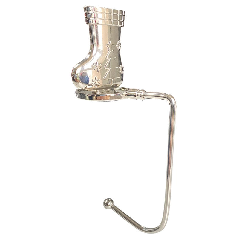 Christmas Fireplace Hook Metal Bag Hook Snowflake Christmas Stocking Hook In Stock