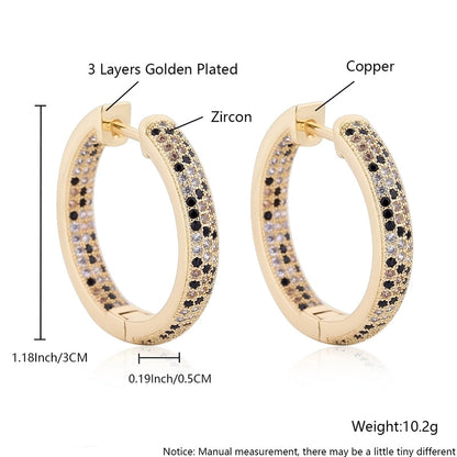 1 Pair Elegant Vintage Style Streetwear Leopard Copper Zircon 18K Gold Plated Drop Earrings Earrings