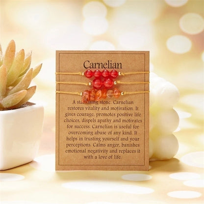 Minimalist Geometric Natural Stone Bracelets In Bulk