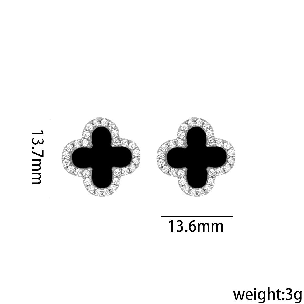 Geometric Titanium Steel 18K Gold Plated Stud Earrings