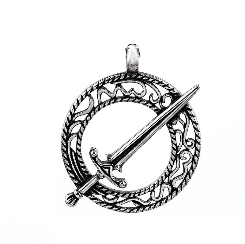 Retro Letter Tree 304 Stainless Steel Polishing Hollow Out Men'S