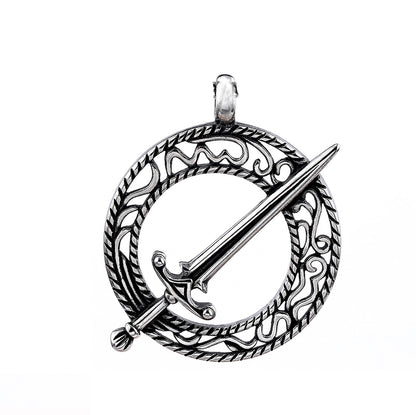 Retro Letter Tree 304 Stainless Steel Polishing Hollow Out Men'S