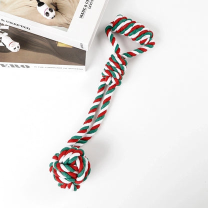 Cute Cotton Rope Christmas Infinite Twist Pet Toys