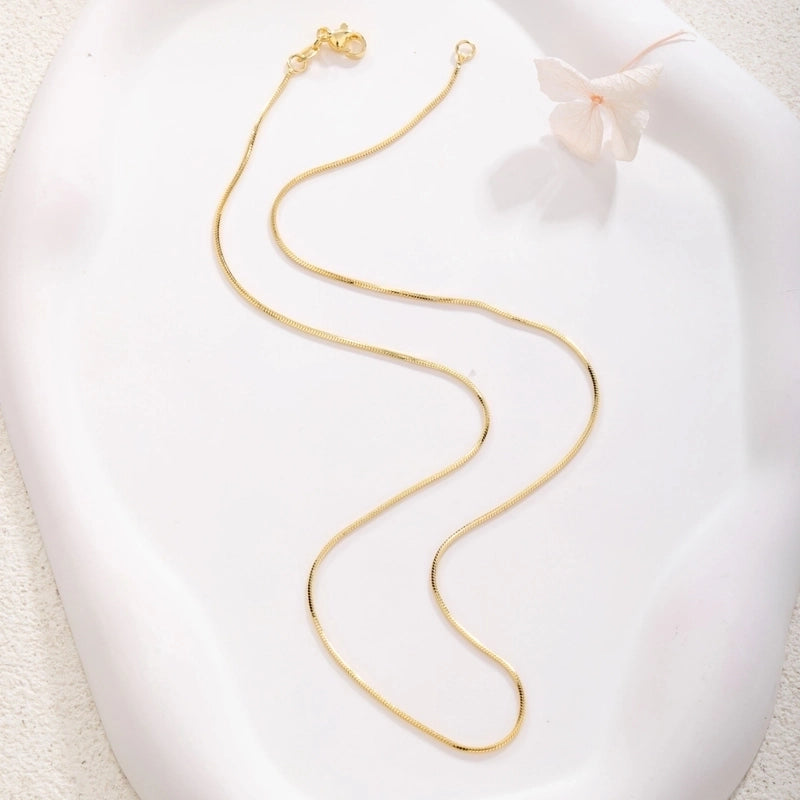 Sweet Water Droplets Heart Shape Gold Plated Artificial Crystal Copper Necklace