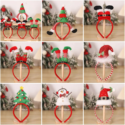 Christmas Holiday Decoration Headband Party Hat Belt Hair Accessory Clown Foot Headband Cartoon