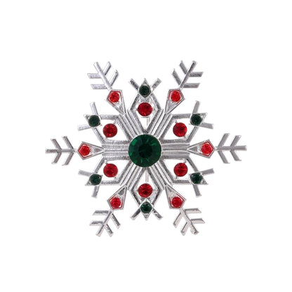 IG Style Cartoon Style Minimalist Tree Snowman Snowflake Alloy Enamel Inlay Rhinestones Unisex Brooches