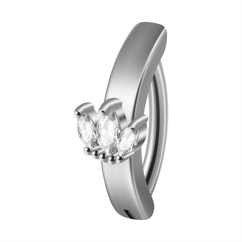 1 Piece Belly Rings Casual Hawaiian Tropical Flower Butterfly 304 Stainless Steel Inlay Zircon