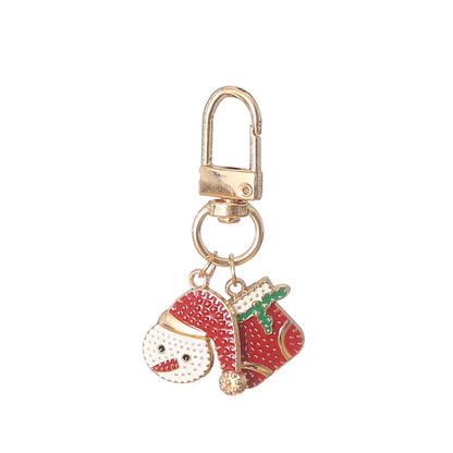 Christmas Gift Keychain Pendant Practical Car Key Christmas Tree Ornament Phone Chain