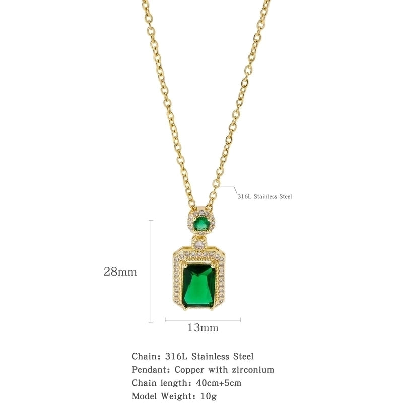 316L Stainless Steel Copper Gold Plated Minimalist Classic Style Plating Constellation Pendant Necklace