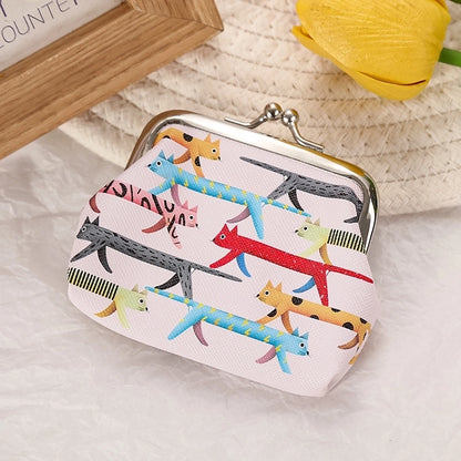 Women's Plant Pu Leather Buckle Kids Wallets