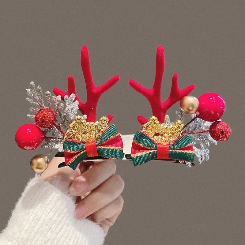 Christmas Fashion Antlers Plastic Festival